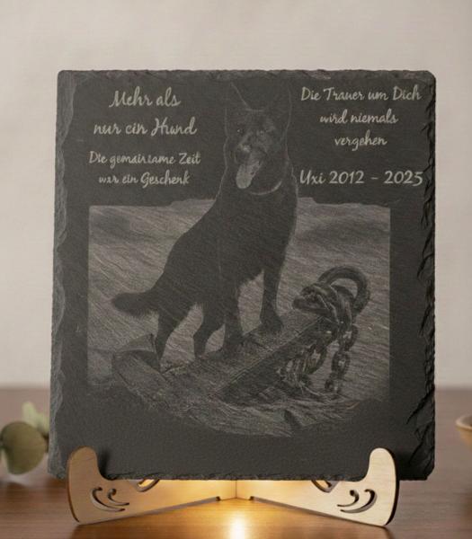 Trauer Schiefertafel